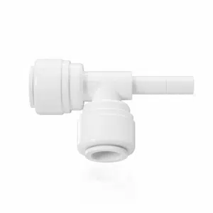 Raccord T queue lisse 1/4 pouce pour ajouter un filtre terminal à un osmoseur