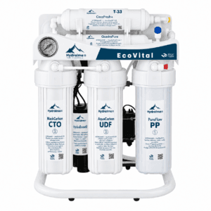 Osmoseur Hydralma EcoVital 7 étapes avec filtres PP, UDF, CTO et manomètre